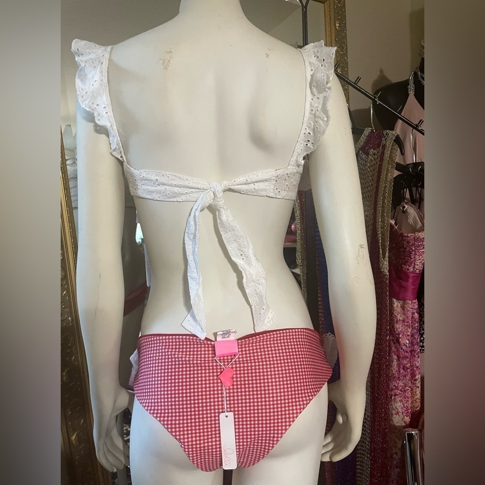 Lolli Bikini Bottom Red Gingham Bikini New with Tags! - Picture 12 of 14